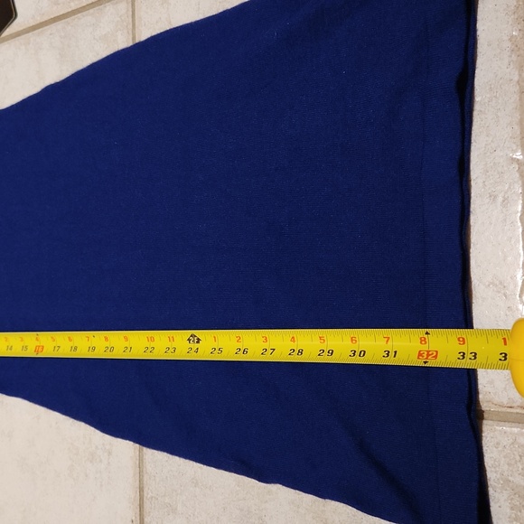 NWT ❗️  bebe navy  ( cobalt) sweater dress xs size stylsih silver rhinestones - Picture 12 of 17